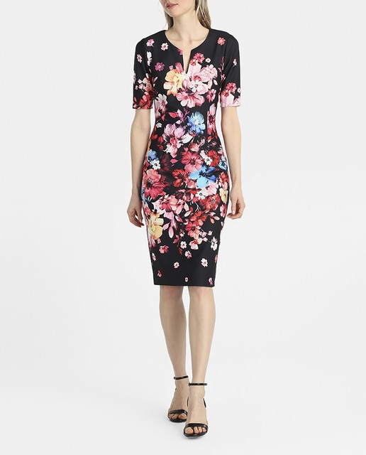 Imagen 0 de Vestido corto de mujer Adrianna Papell con estampado floral