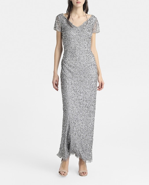 Imagen 0 de Vestido largo de mujer Adrianna Papell con lentejuelas