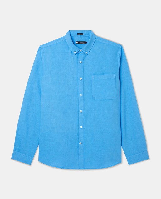 Camisa regular lisa de hombre · Green Coast · El Corte Inglés