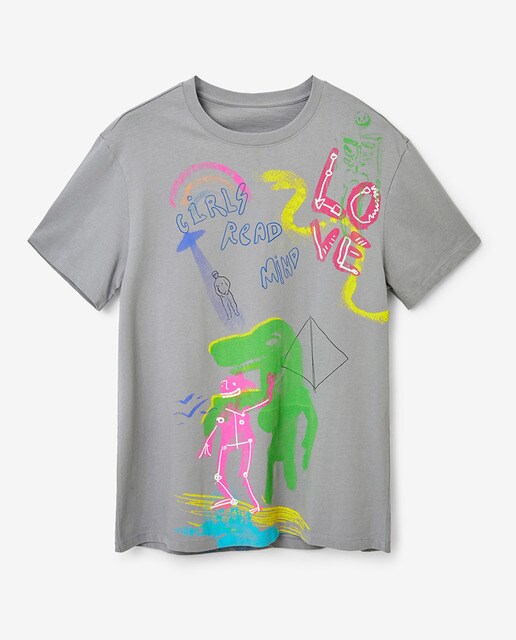 Camiseta de hombre de manga corta con estampado grande · Desigual · El  Corte Inglés