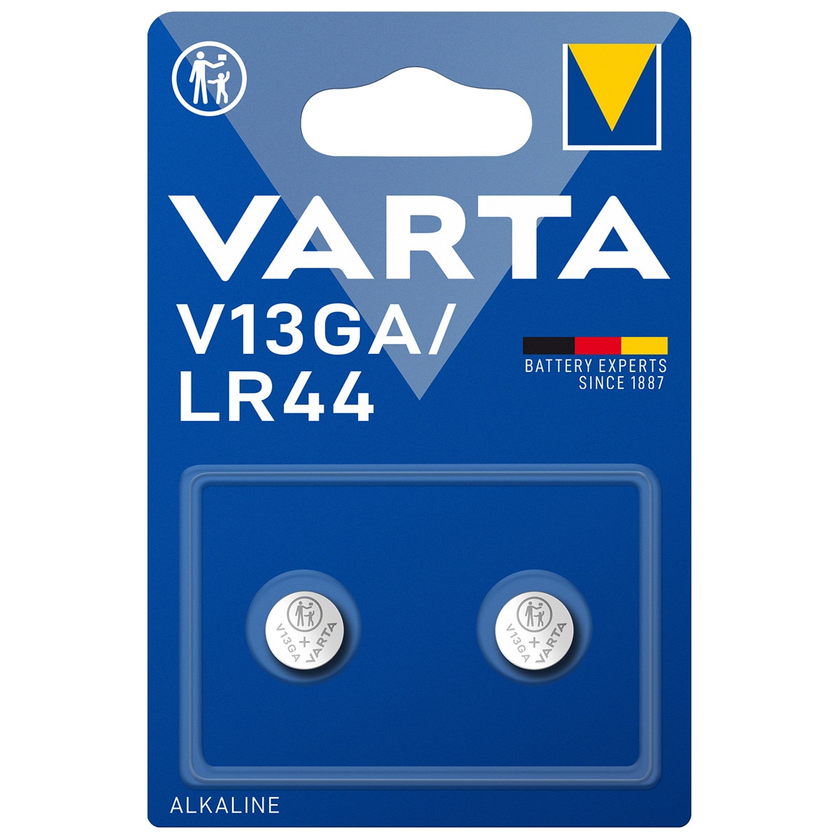 Imagen 0 de Blister pilas alcalinas Varta BLx2 V13GA