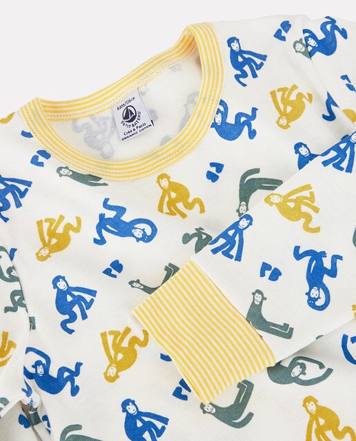 Pijama con monos fosforescentes de algodón de niño · Petit Bateau · El  Corte Inglés