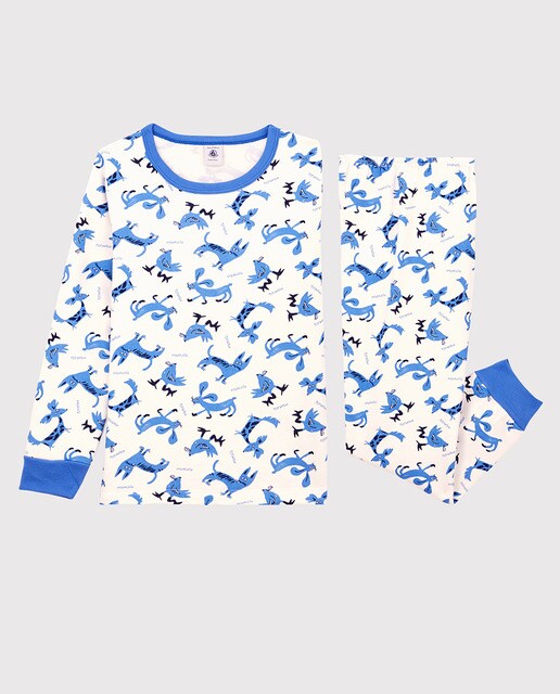 Pijama con motivo de animales de algodón de niño · Petit Bateau · El Corte  Inglés