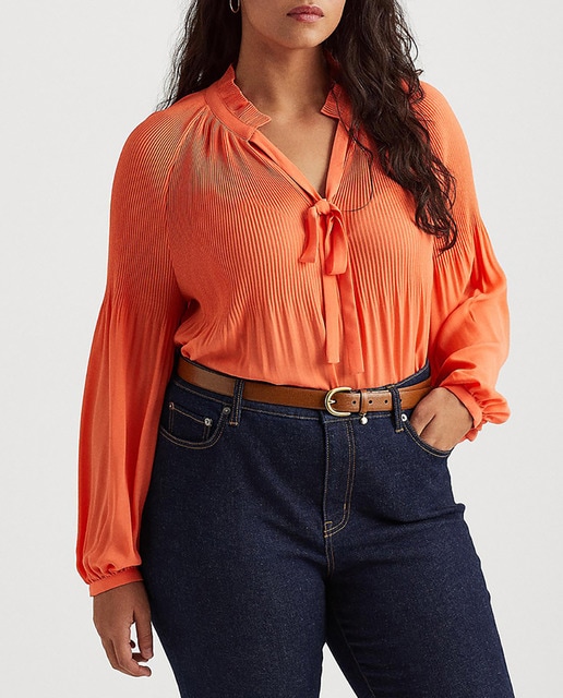 Imagen 0 de Blusa de mujer talla grande manga larga