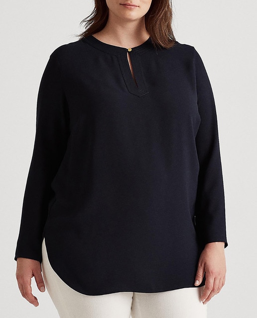 Imagen 0 de Blusa de mujer talla grande manga larga