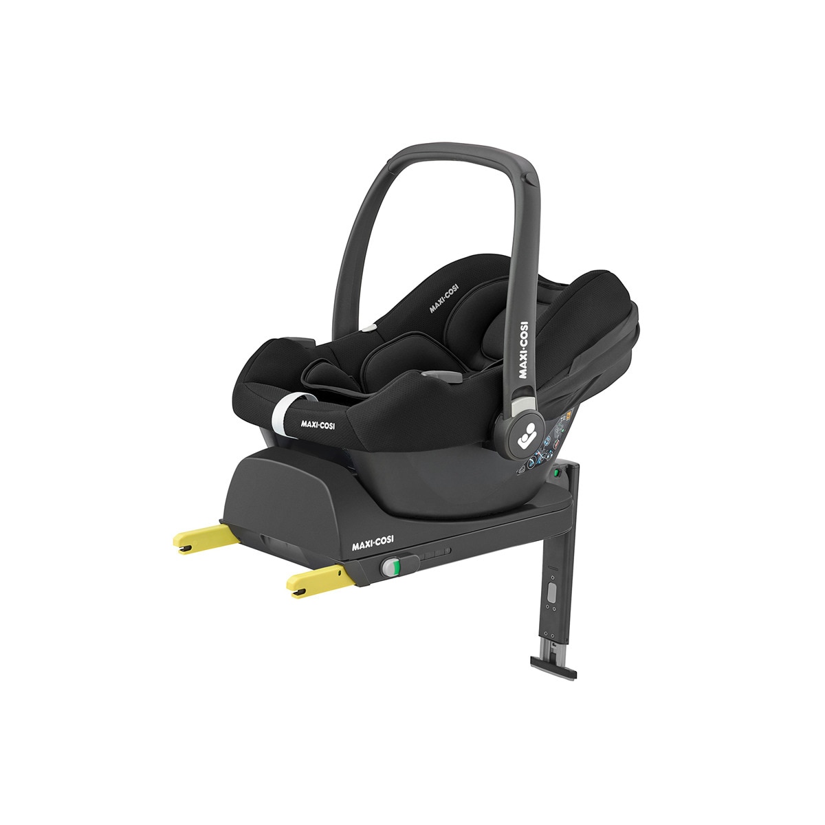 Cadeira Auto Pearl Carbiofix e Base Isofix i-Size - 40x83 cm Preto-1