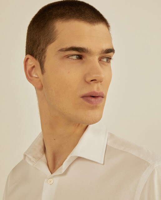 Camisa de vestir de hombre slim lisa blanca · Studio Classics · El Corte  Inglés
