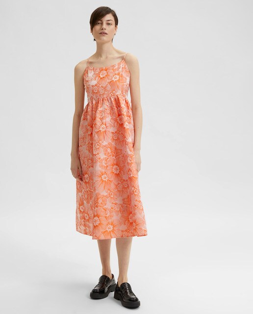 Vestido midi de tirantes estampado estilo de fiesta · Selected Femme · El  Corte Inglés