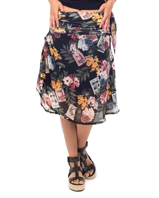 Imagen 0 de Falda de doble capa con cinturilla