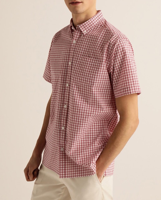 Imagen 0 de Camisa de hombre de algodón cuadro doble