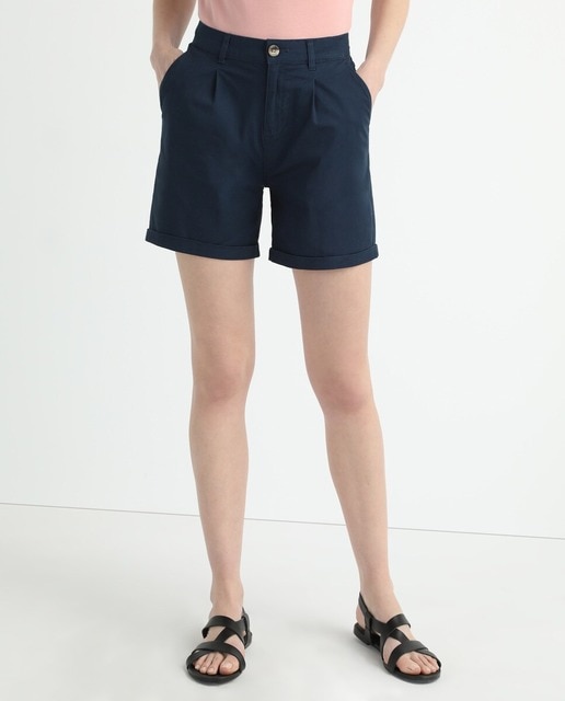 Imagen 0 de Short mujer pinzas saten