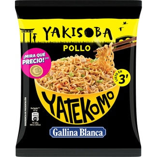 Yakisoba fideos orientales sabor pollo bolsa 93 g - Yatekomo