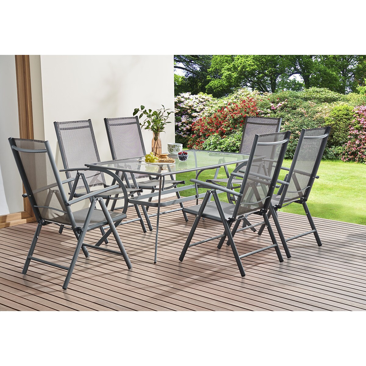 Conjunto de comedor de jardín mesa Ferrol con sillas Agadir Basics El Corte Inglés 2