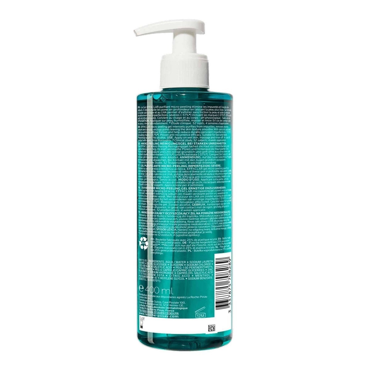 Gel de Limpeza Purificante Effaclar Efeito Micropeeling - 400 ml 2