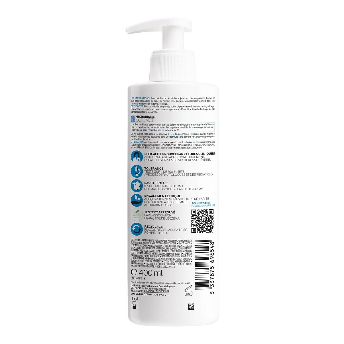 Creme Lipikar Baume AP+ 400 ml 2
