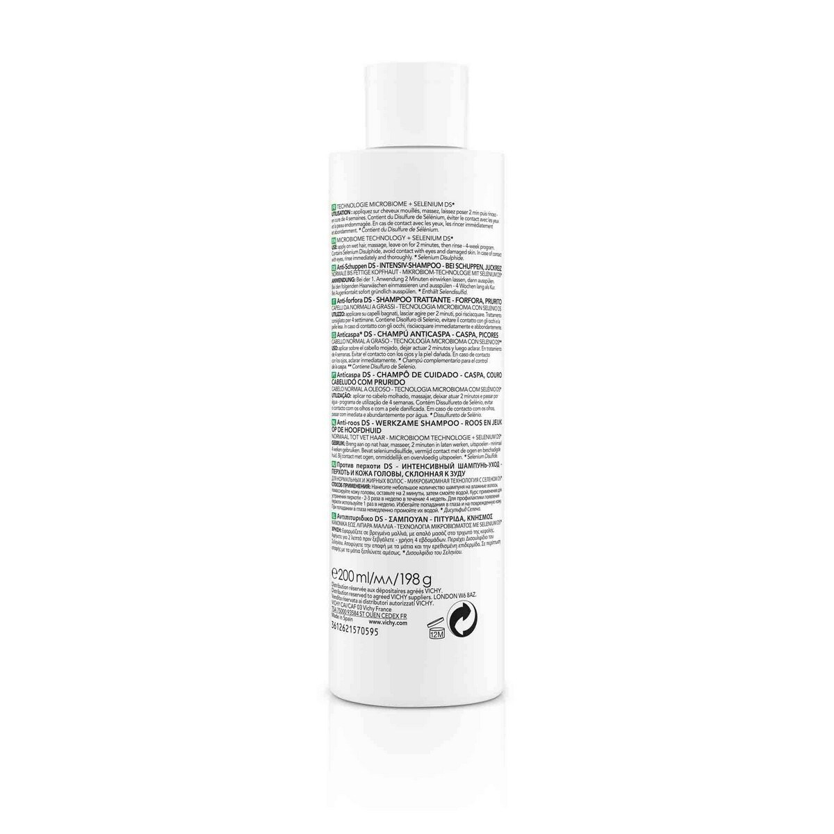 Champô Anticaspa Oleosa 200ml Vichy Dercos 2