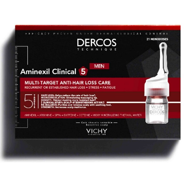 Imagem 0 de 21 Ampolas Anti-queda Dercos Aminexil Clinical Hombre Vichy