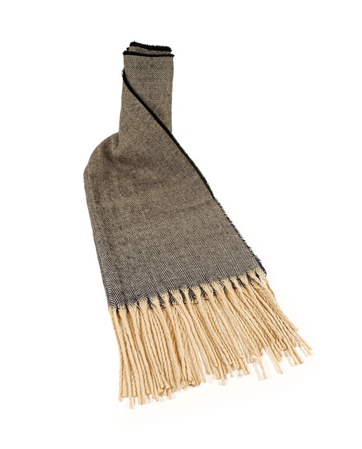 Imagen 0 de Bufanda marrón y beige