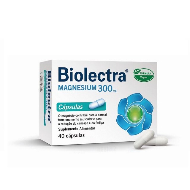 Imagem 0 de Suplemento Alimentar Biolectra Magnesium 300mg 40Cápsulas Biolectra