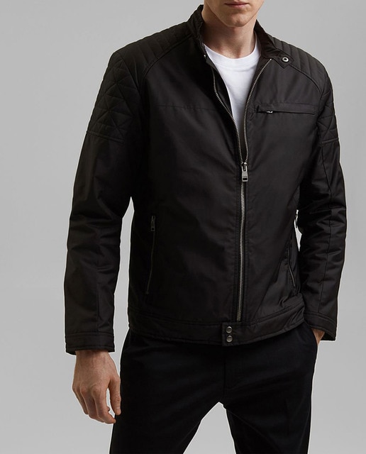 Imagen 0 de Cazadora biker de hombre negra