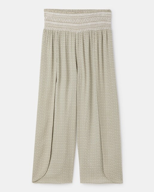 Pantalón ancho de mujer estampado · Southern Cotton · El Corte Inglés