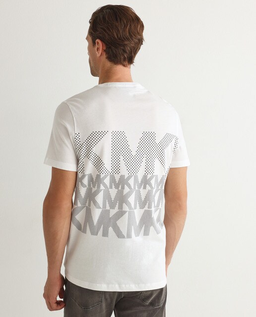 Camiseta de hombre de algodón con logotipos · Michael Kors · El Corte Inglés