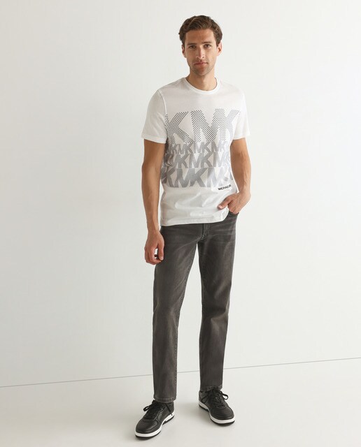 Camiseta de hombre de algodón con logotipos · Michael Kors · El Corte Inglés