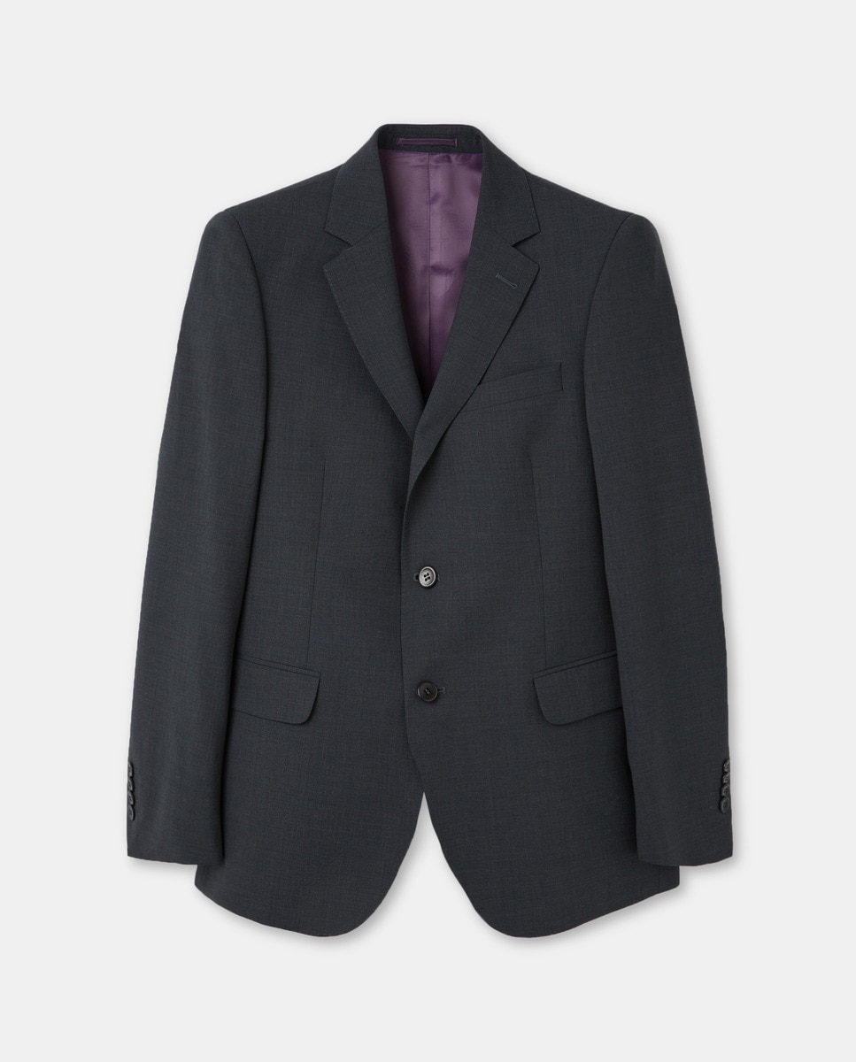 Imagem 0 de Blazer Liso de Lã - Cinzento