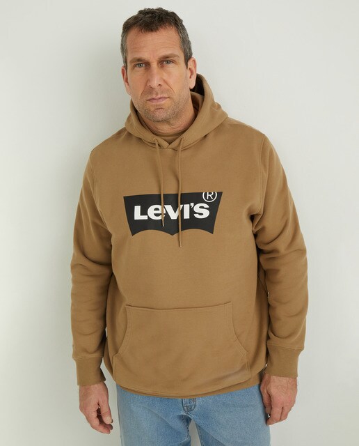 Sudadera de hombre marrón con capucha tallas grandes · Levi's · El Corte  Inglés