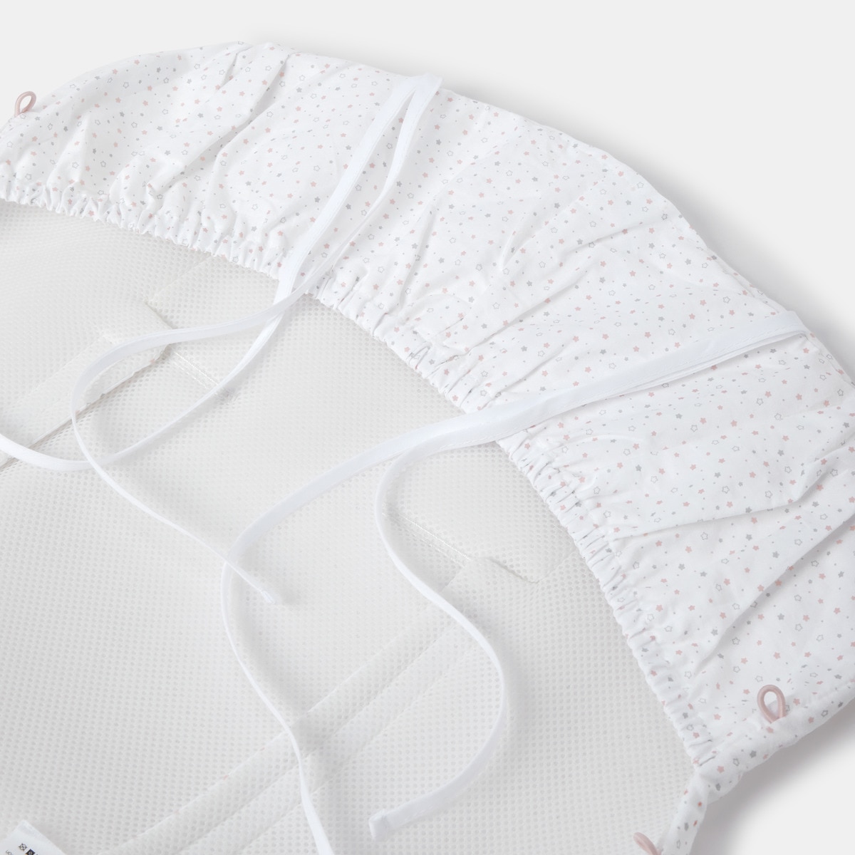 Saco de Cadeira Universal Waffle Estrelas Fecho de Correr Lateral Rosa-6