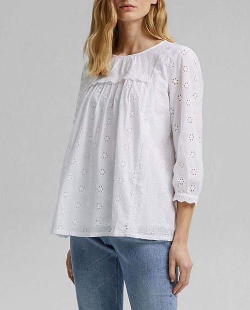 Imagen 0 de Blusa de mujer manga francesa bordada