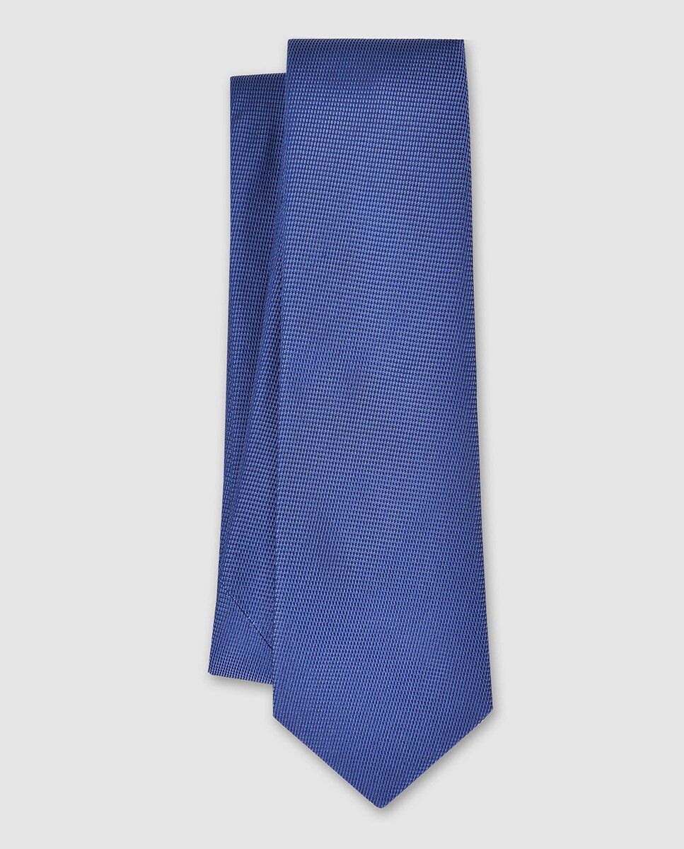 Cravate en soie Olimpo unie Fabriqué en Espagne.