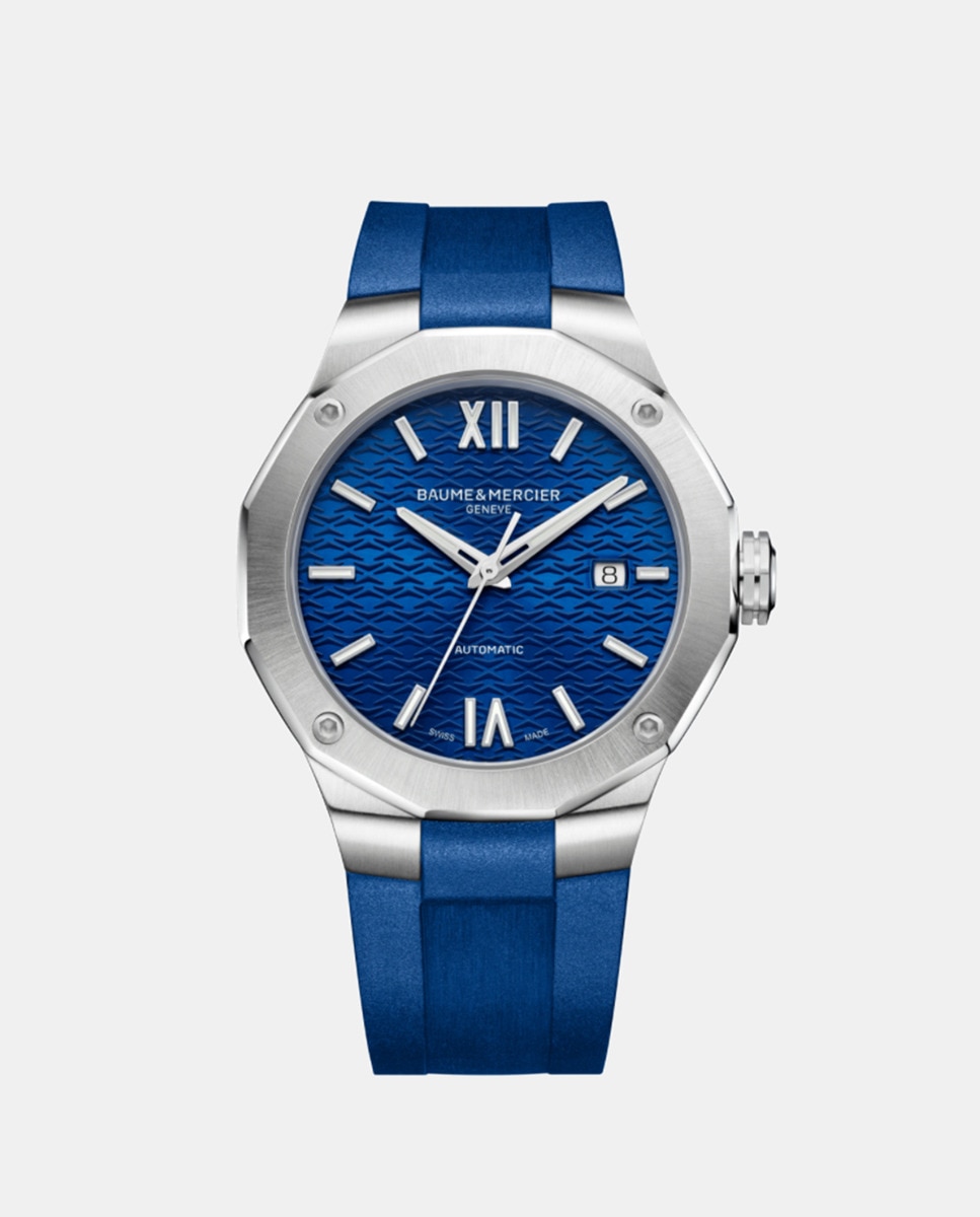 Imagem 0 de Relógio Riviera M0A10619 Automático de Borracha - Azul