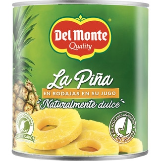 piña en rodajas en jugo lata 510 g neto escurrido - Del Monte