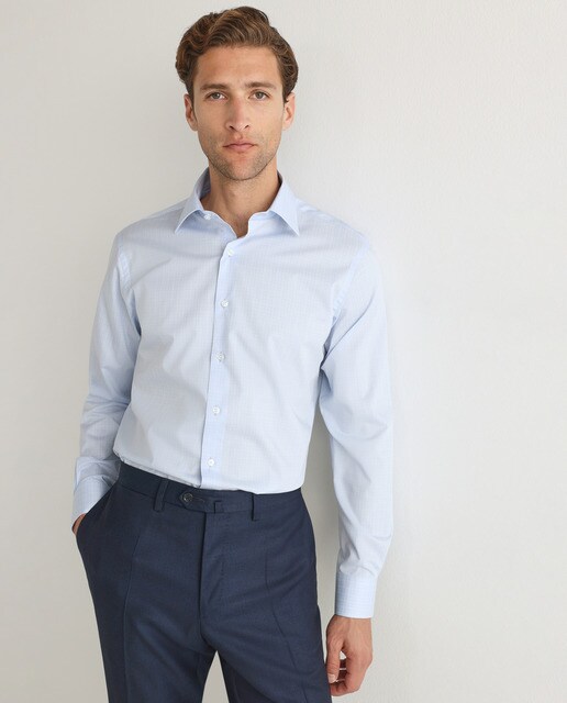 Camisa de hombre classic de cuadros azul · Rushmore · El Corte Inglés