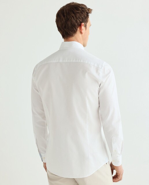 Camisa de hombre slim fit lisa blanca · Hackett · El Corte Inglés