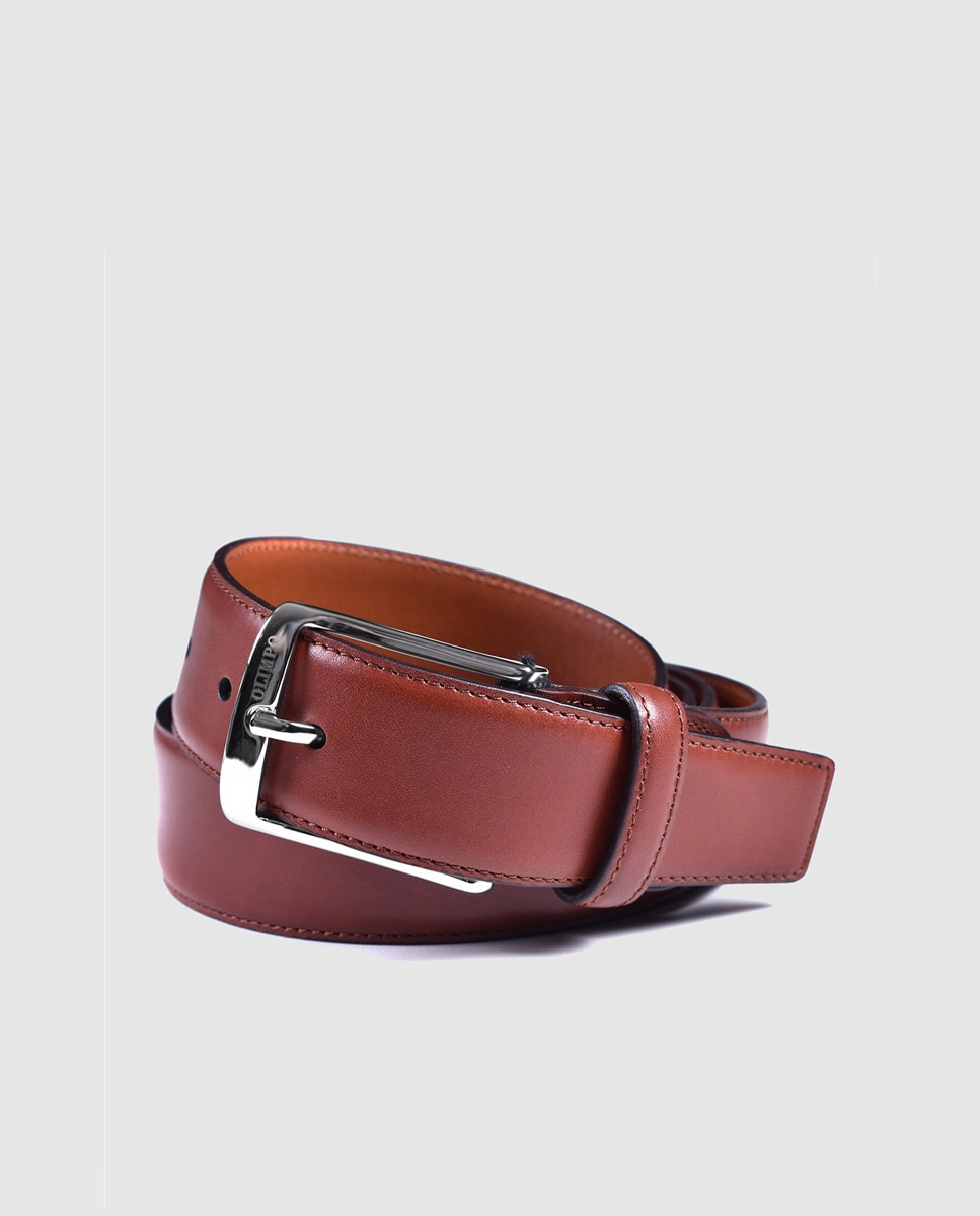 Ceinture cuir . Fabriquée en Espagne.