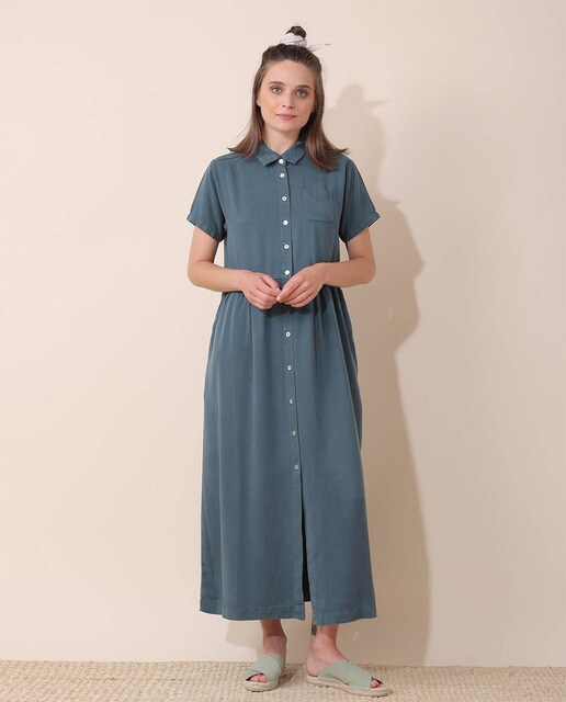 Vestido cuello camisero manga corta · Indi \u0026 Cold · El Corte Inglés