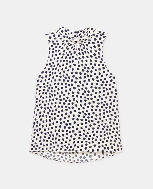 Blusa de mujer escote halter lunares · Woman El Corte Inglés · El Corte  Inglés