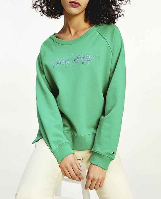 Imagen 0 de Sudadera oversize de mujer con cuello redondo y manga larga