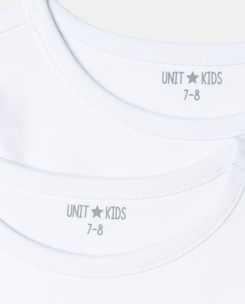 Pack 2 camisetas de niño manga larga Blanco-3