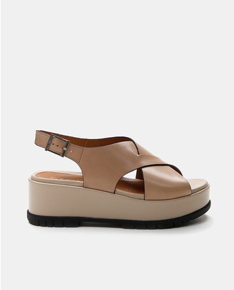 Sandalias de plataforma de mujer en piel de color topo · Stonefly · El Corte  Inglés