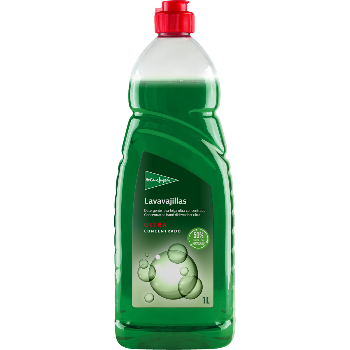 lavavajillas a mano ultra concentrado verde botella 1 l