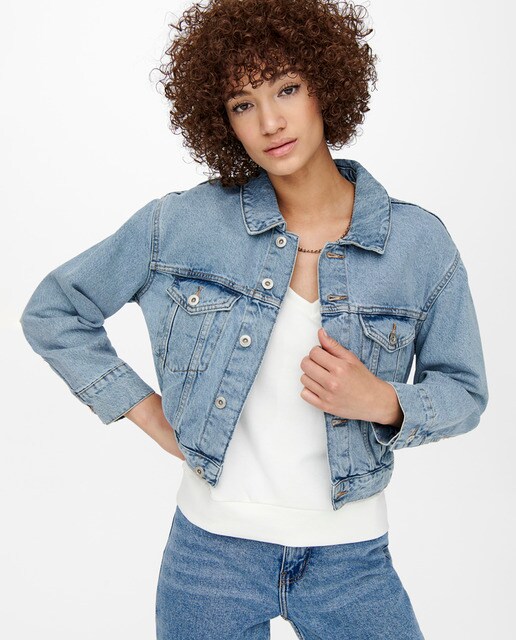 Chaqueta denim de mujer cropped. · Only · El Corte Inglés