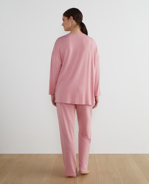 Pijama completo de mujer talla grande con manga larga · Couchel · El Corte  Inglés