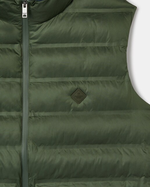 Chaleco de hombre acolchado verde tallas grandes · Hackett · El Corte Inglés
