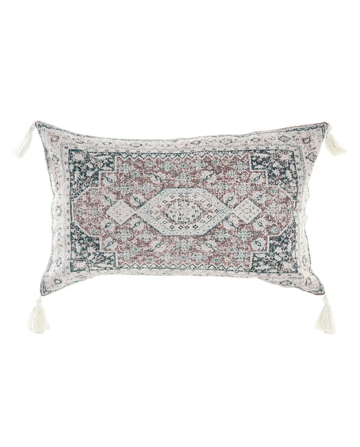 Imagen 0 de Cojín algodón desgastado azul