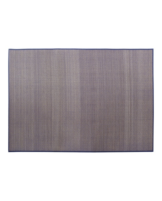 Imagen 0 de Alfombra bambú geométrico azul