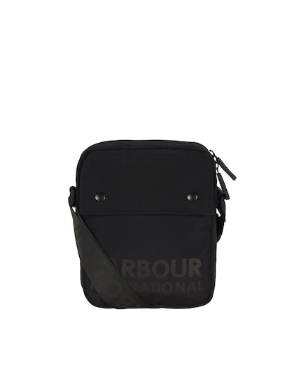 Imagen 0 de Bandolera de hombre en negro con asa ajustable