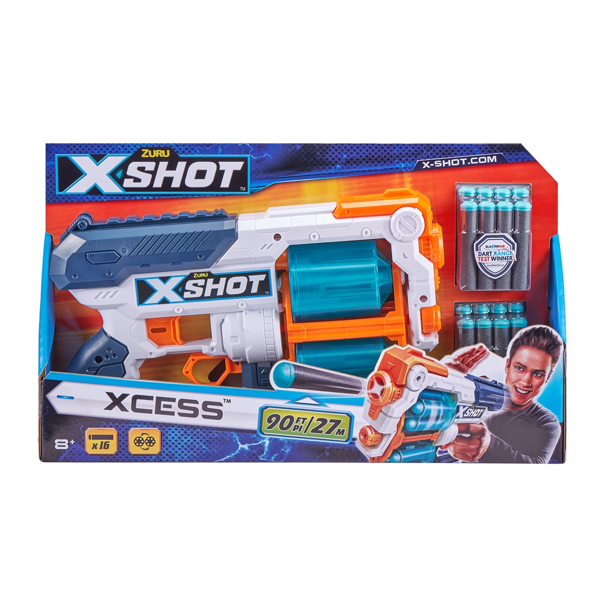 Lanzadora X-Shot Xcess Tk-12 Con Doble Barril Y 16 Dardos En Oferta X-Shot - Lanzadora Xcess Tk-12 Con Doble Barril Y 16 Dardos